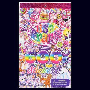 Lisa Frank sticker book over 600 stickers five sticker sheets 90’s nostalgia